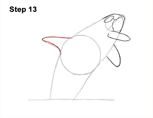 Draw a Killer Whale Breaching 13 How to Draw a Killer Whale Orca Breaching Jumping 13