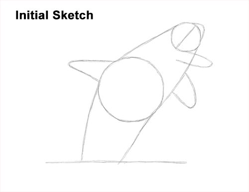 How to Draw a Killer Whale Orca Breaching Jumping Guide Lines