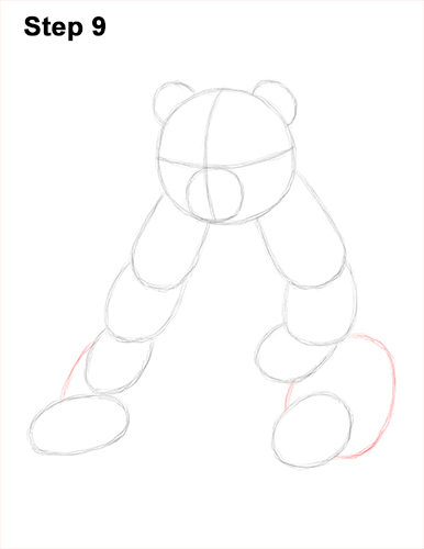 Draw Panda Sitting 9 How to Draw Cute Giant Panda Bear Sitting 9
