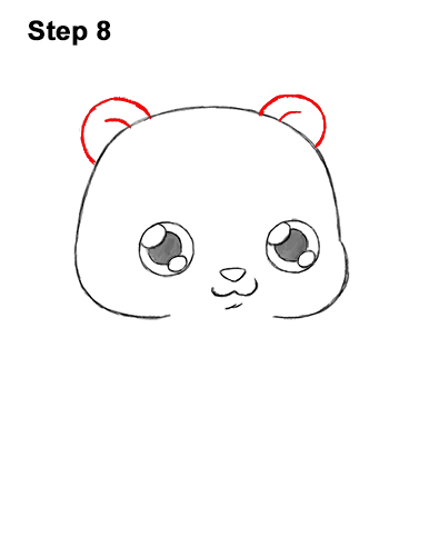 How to Draw Cute Cartoon Panda Bear Chibi 8