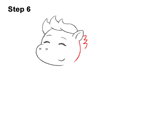 How to Draw Cute Cartoon Pegasus Wings Chibi Kawaii 6