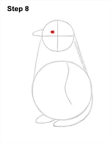 Draw a Emperor Penguin Baby Chick 8 How to Draw a Cute Emperor Penguin Baby Chick 8