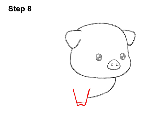 How to Draw Cute Cartoon Pig Chibi Kawaii 8