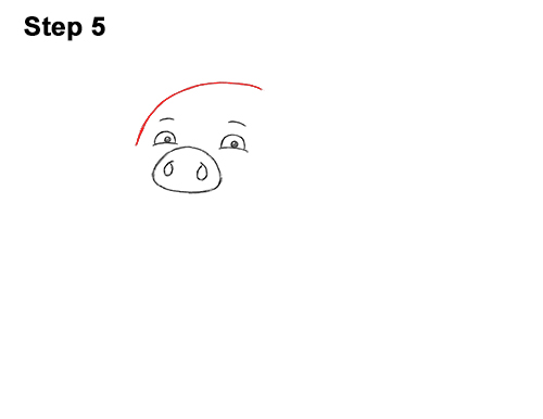 Draw a Cartoon Pig 5 How to Draw a Cute Little Mini Funny Cartoon Pig Piglet 5