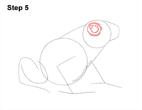 How to Draw a Striped Poison Dart Frog 5