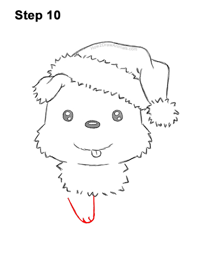 Draw a Cute Cartoon Puppy Santa Claus Hat 10 How to Draw a Cute Cartoon Harp Seal Pup Chibi Kawaii 10