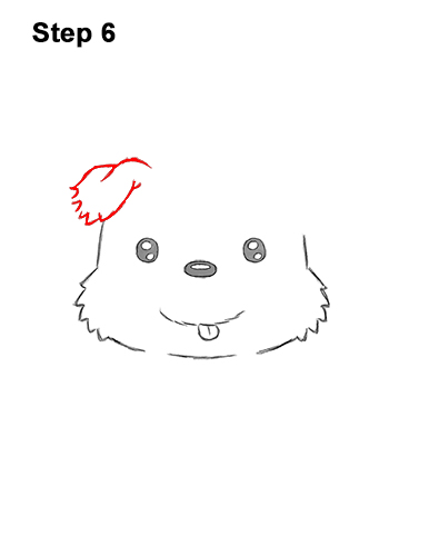 Draw a Cute Cartoon Puppy Santa Claus Hat 6 How to Draw a Cute Cartoon Harp Seal Pup Chibi Kawaii 6