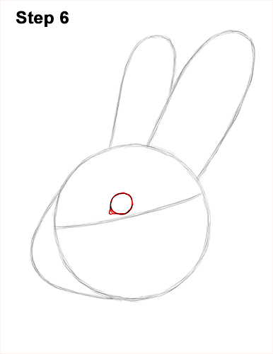 How to Draw Cute Bunny Rabbit Head Face Portrait 6