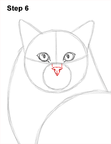 Draw a Ragdoll Cat 6 How to Draw a Ragdoll Cat Sitting 6