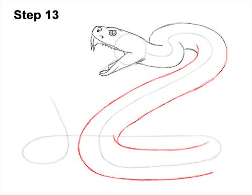 Draw Diamondback Rattlesnake 13