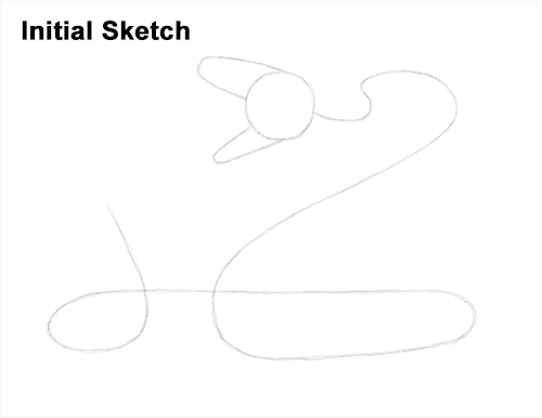 Rattlesnake Drawing Sketch Draw Diamondback Rattlesnake Sketch