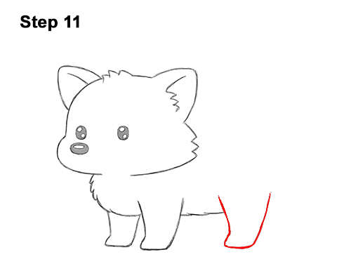 Draw a Cute Cartoon Red Panda 11 How to Draw a Cute Cartoon Red Panda Chibi Kawaii 11