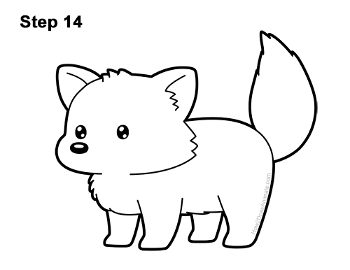 Draw a Cute Cartoon Red Panda 14 How to Draw a Cute Cartoon Red Panda Chibi Kawaii 14