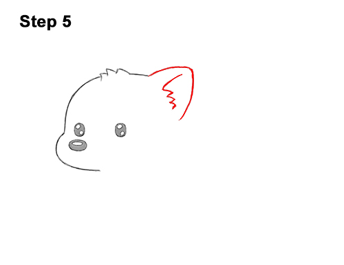 Draw a Cute Cartoon Red Panda 5 How to Draw a Cute Cartoon Red Panda Chibi Kawaii 5