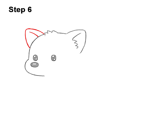 How to Draw a Cute Cartoon Red Panda Chibi Kawaii 6