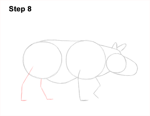 How to Draw an Indian Greater One Horned Rhinoceros 8