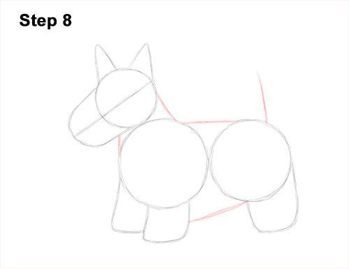 How to Draw a Scottish Terrier Puppy Dog Side 8