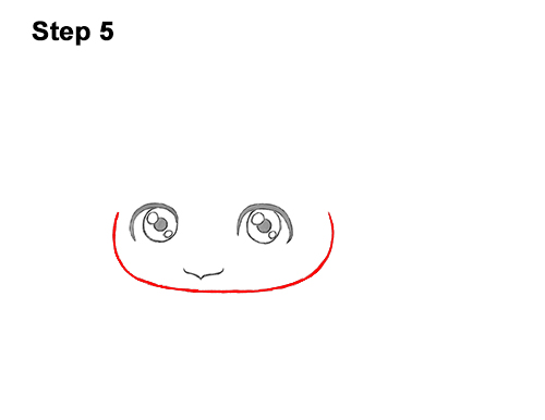 How to Draw a Cute Cartoon Sea Turtle Chibi Kawaii 5