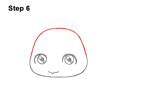 Draw a Cute Cartoon Sea Turtle 6 How to Draw a Cute Cartoon Sea Turtle Chibi Kawaii 6