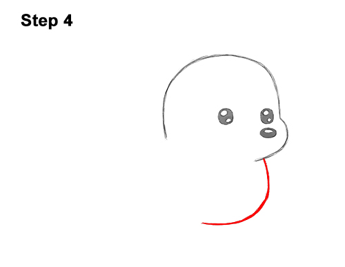 Draw a Cute Cartoon Harp Seal 4 How to Draw a Cute Cartoon Harp Seal Pup Chibi Kawaii 4