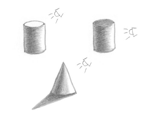 How to Shade Easy Simple Beginner Basic Art Fundamental Pencil Simple Shapes 6