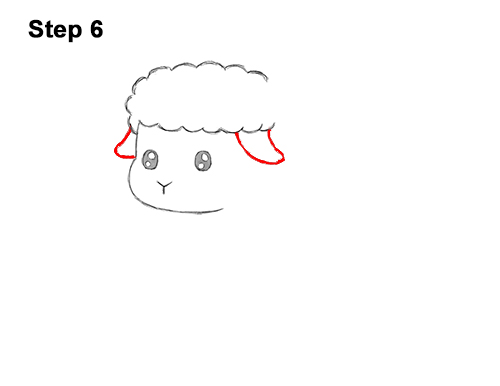 Draw a Cute Cartoon Baby Sheep 6 How to Draw Cute Cartoon Sheep Chibi Kawaii 6