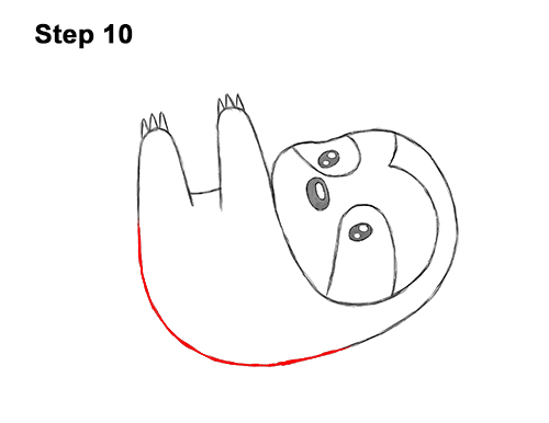 How to Draw Cute Cartoon Sloth Chibi Kawaii 10