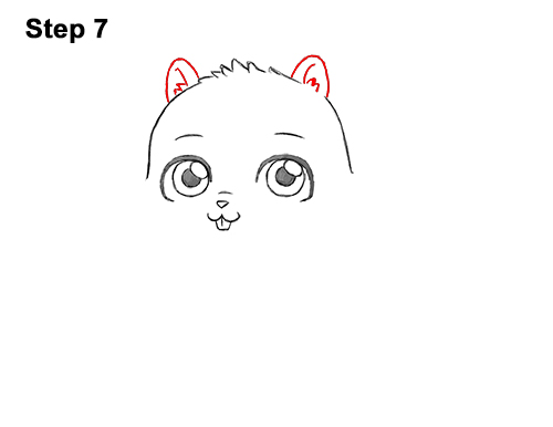 Draw a Cartoon Squirrel 7 How to Draw Cute Cartoon Squirrel Chibi 7