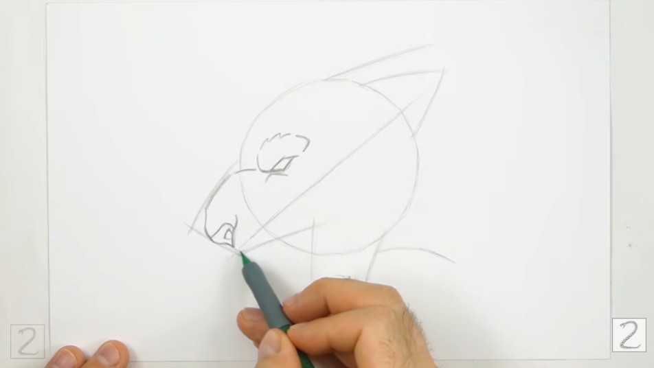 Draw the Stylized Eye and Nose Draw the Stylized Eye and Nose
