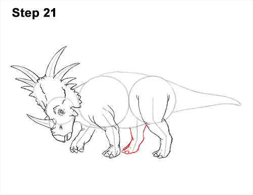 Draw Styracosaurus Dinosaur 21 How to Draw Styracosaurus Dinosaur Horns Charging 21
