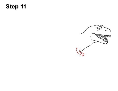 Draw Cartoon Tyrannosaurus Rex Dinosaur 11 How to Draw Angry Cartoon Tyrannosaurus T. Rex Dinosaur 11