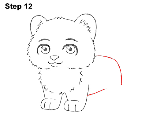 Cartoon Tiger 12 Draw Cartoon Mini Little Tiger Cub 12