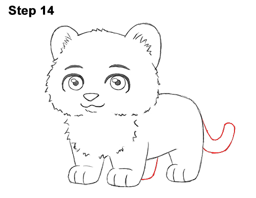 Cartoon Tiger 14 Draw Cartoon Mini Little Tiger Cub 14