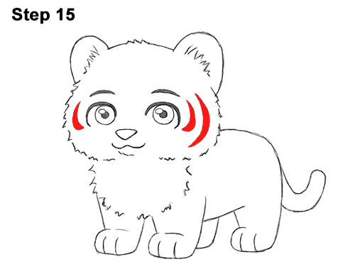 Cartoon Tiger 15 Draw Cartoon Mini Little Tiger Cub 15