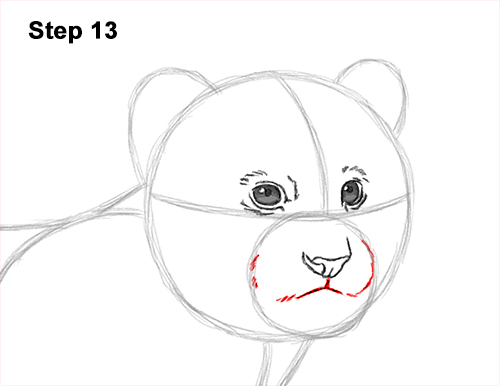 Draw a Tiger Cub 13 How to Draw a Cute Baby Tiger Cub 13