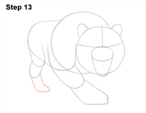 How to Draw a Mean Tiger Roaring Growling Stalking 13