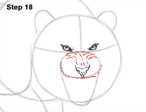 Draw a Tiger Angry Roar 18 How to Draw a Mean Tiger Roaring Growling Stalking 18