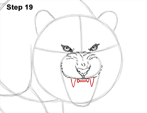 Draw a Tiger Angry Roar 19 How to Draw a Mean Tiger Roaring Growling Stalking 19