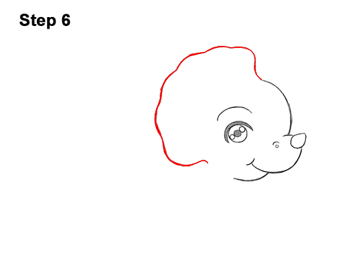 Draw a Cute Cartoon Triceratops Dinosaur 6 How to Draw a Cute Cartoon Triceratops Dinosaur Chibi Kawaii 6