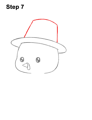 Draw a Cute Cartoon Pilgrim Turkey Thanksgiving 7 How to Draw a Cute Cartoon Pilgrim Turkey Thanksgiving Chibi Kawaii 7