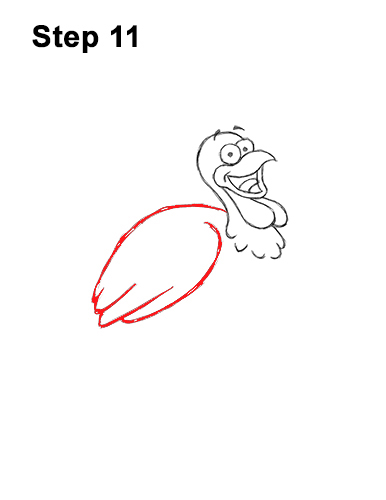 How to Draw a Cartoon Turkey 11 How to Draw a Thanksgiving Funny Turkey Cartoon 11