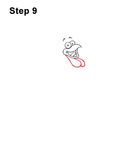 How to Draw a Thanksgiving Funny Turkey Cartoon 9