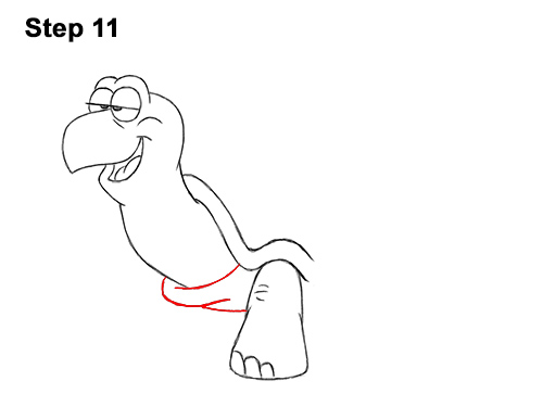 Draw a Cartoon Turtle 11 How to Draw Funny Cartoon Turtle Tortoise 11