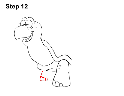 Draw a Cartoon Turtle 12 How to Draw Funny Cartoon Turtle Tortoise 12