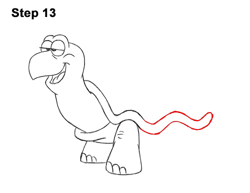 Draw a Cartoon Turtle 13 How to Draw Funny Cartoon Turtle Tortoise 13