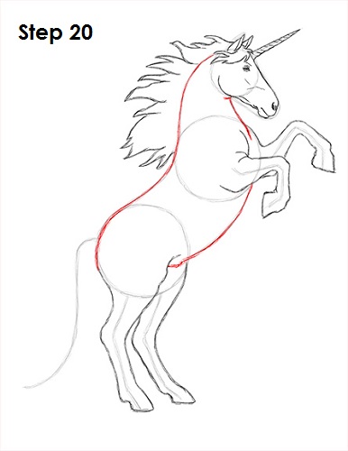 Unicorn Drawing 20 Draw Unicorn 20