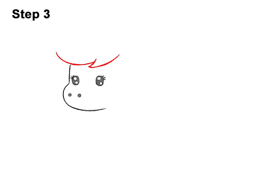 How to Draw Cute Cartoon Unicorn Pony 3