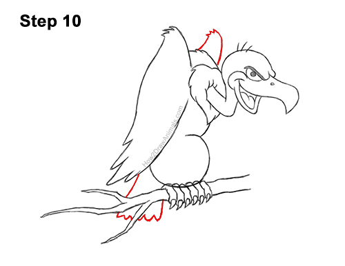 Draw a Cartoon Vulture 10 How to Draw a Cool Cartoon Vulture Condor Buzzard 10
