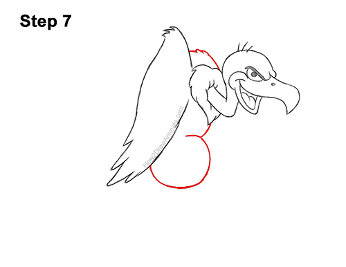 Draw a Cartoon Vulture 7 How to Draw a Cool Cartoon Vulture Condor Buzzard 7