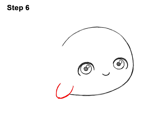 How to Draw Cute Cartoon Blue Whale 6